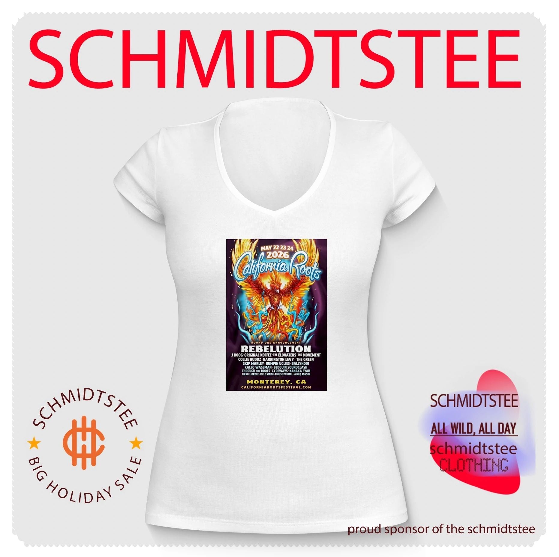 California Roots Monterey Ca May 22 24 2026 Tour shirt