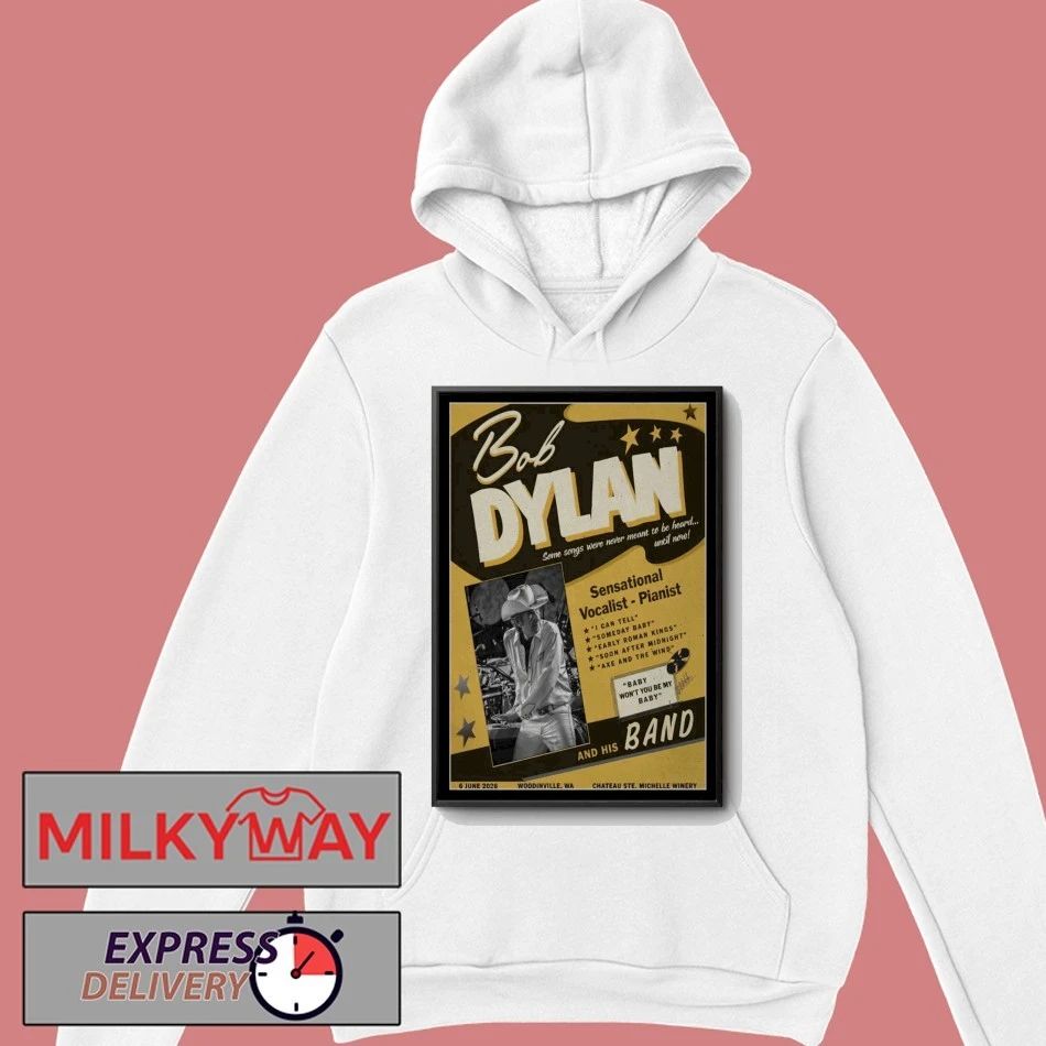 Bob Dylan at Chateau Ste Michelle Winery on 6 6 2026 shirt