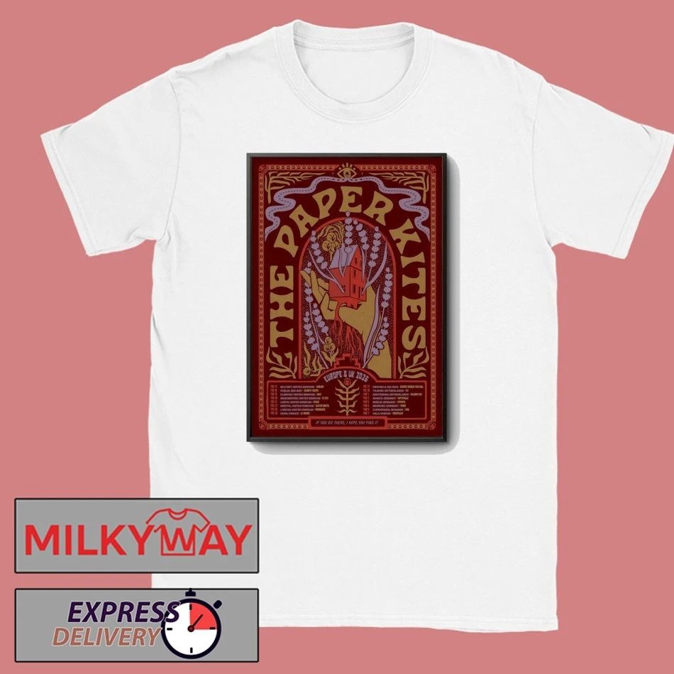 The Paper Kites EU And UK Tour 2026 Poster shirt