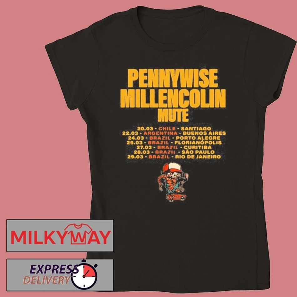 2026 We Are One Tour Pennywise Millencolin Mute Mar shirt