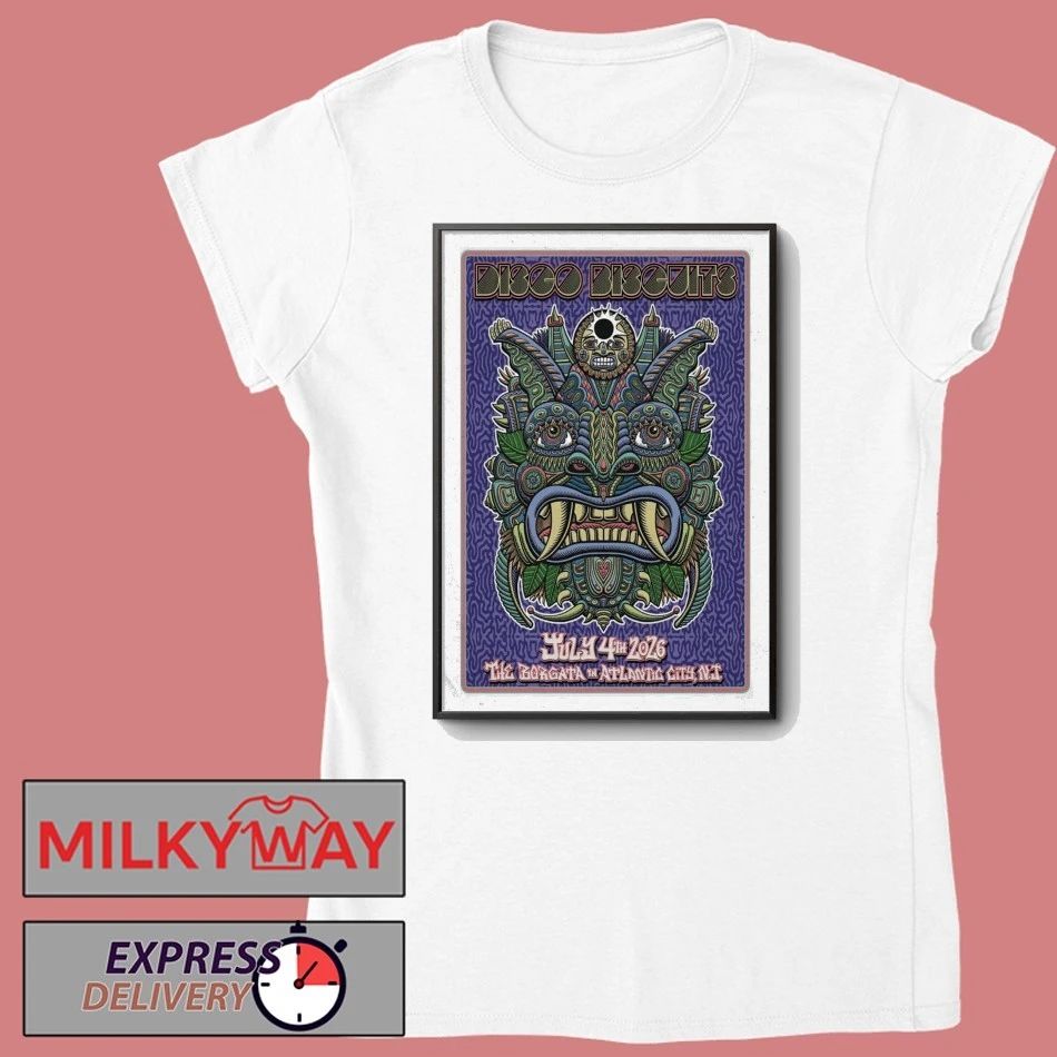 The Disco Biscuits Atlantic City, NJ July 4 2026 Borgata Event Center Tour Poster shirt