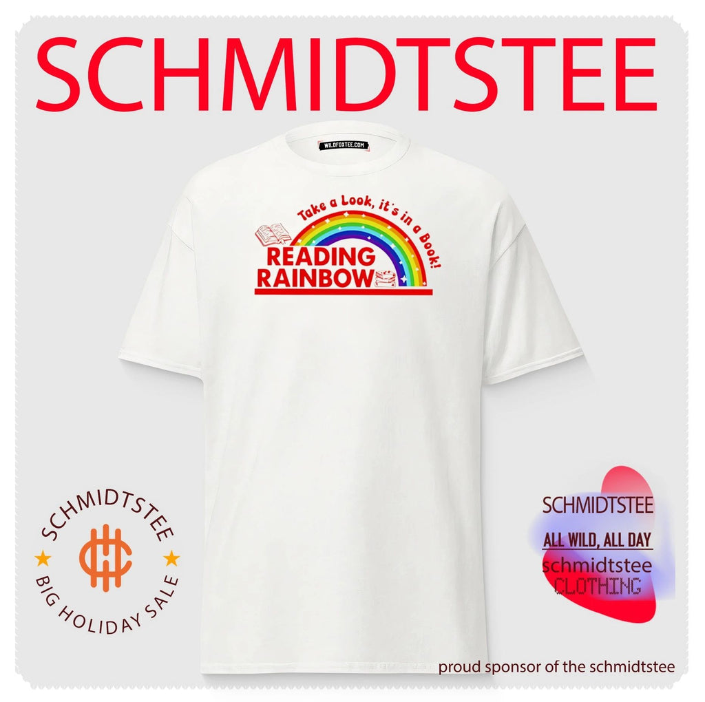 Rainbow take a look it’s in a book reading bookworm shirt