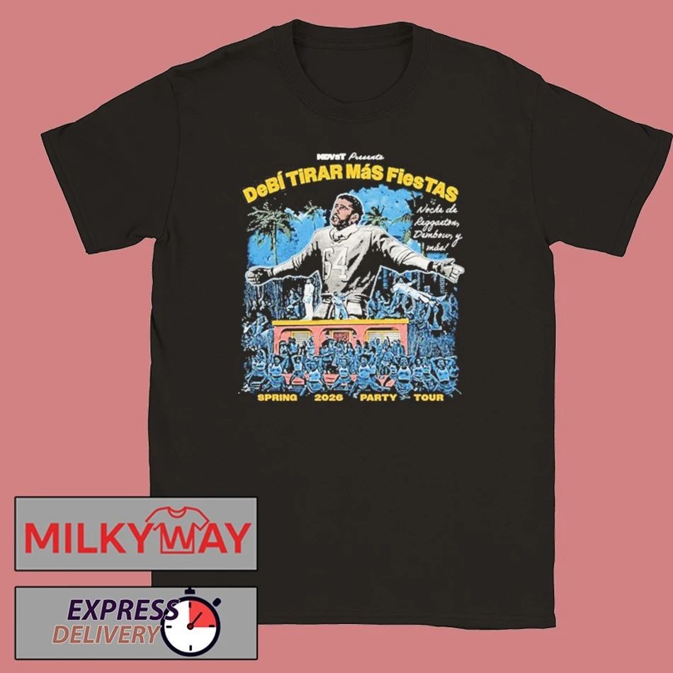 Bad Bunny Spring 2026 Party Tour Debi Tirar Mas Fiestas Schedule Tour Dates shirt