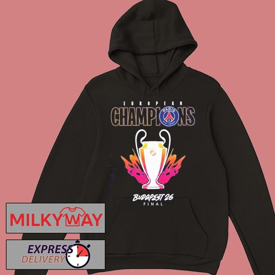 PSG Budapest 2026 UCL Final Winners T-shirt