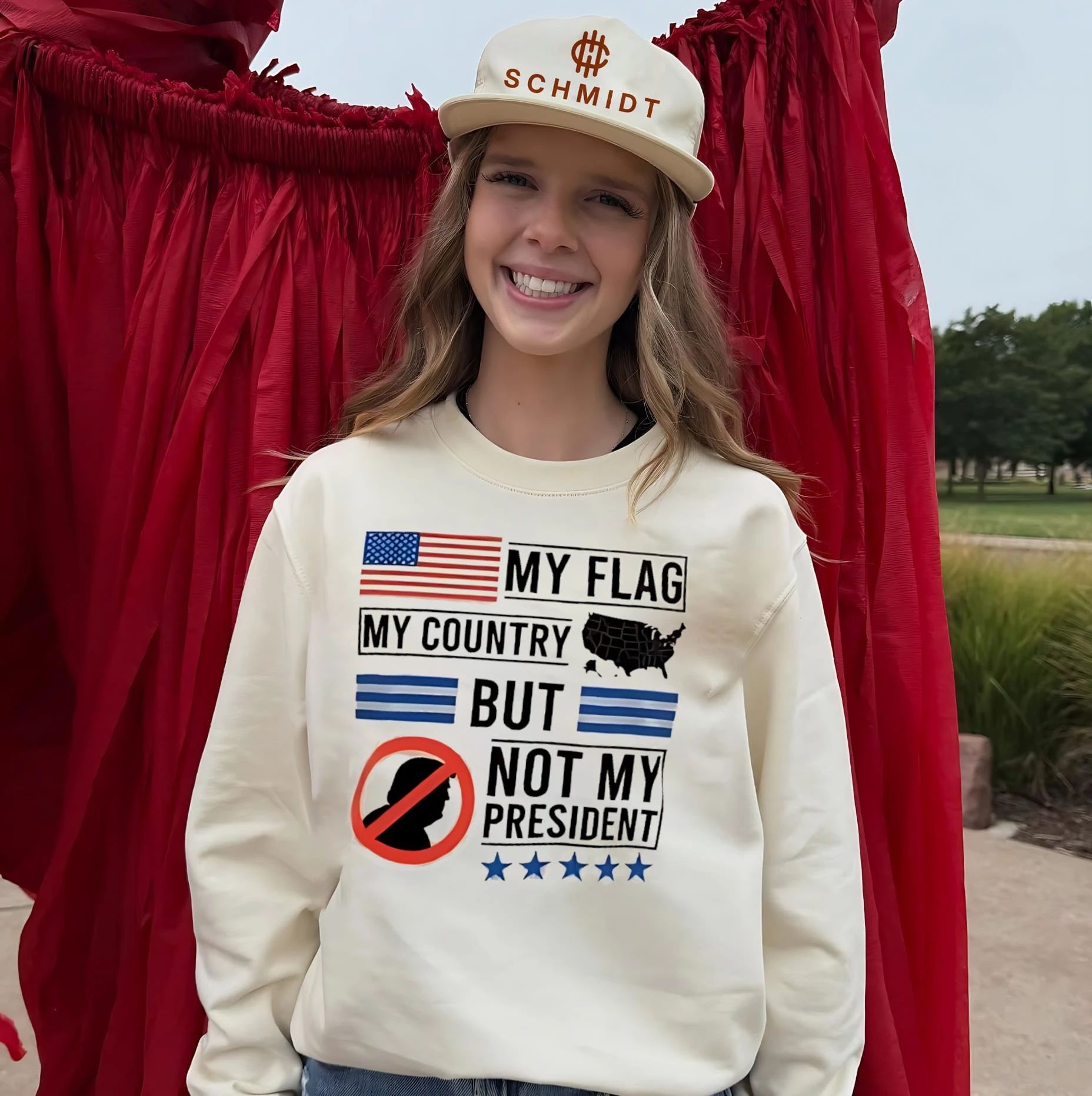 My flag my country but my president graphic shirt