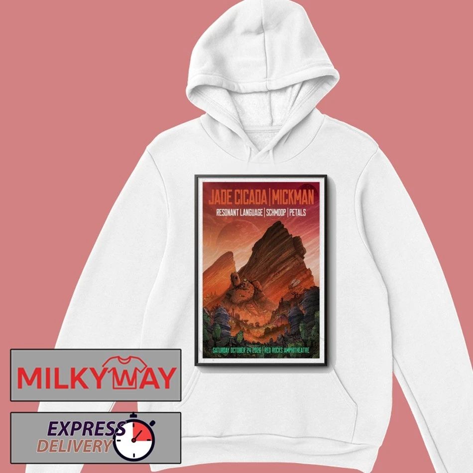 Jade Cicada & Mickman Red Rocks Amphitheatre Oct 24, 2026 Poster shirt