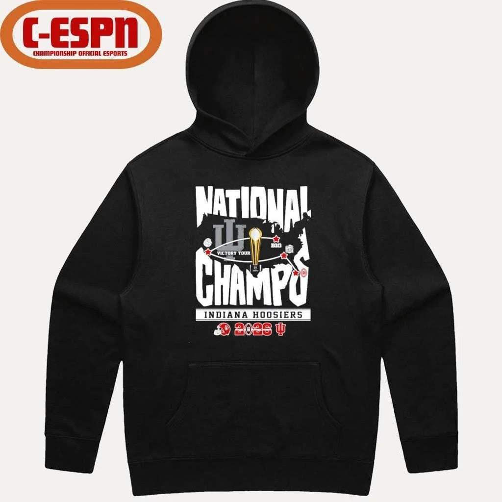 IU Football National Champions Victory Tour Shirt