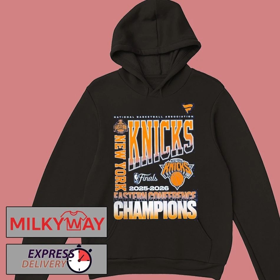 New York Knicks Fanatics 2026 NBA Eastern Conference Champions Blue T-Shirt