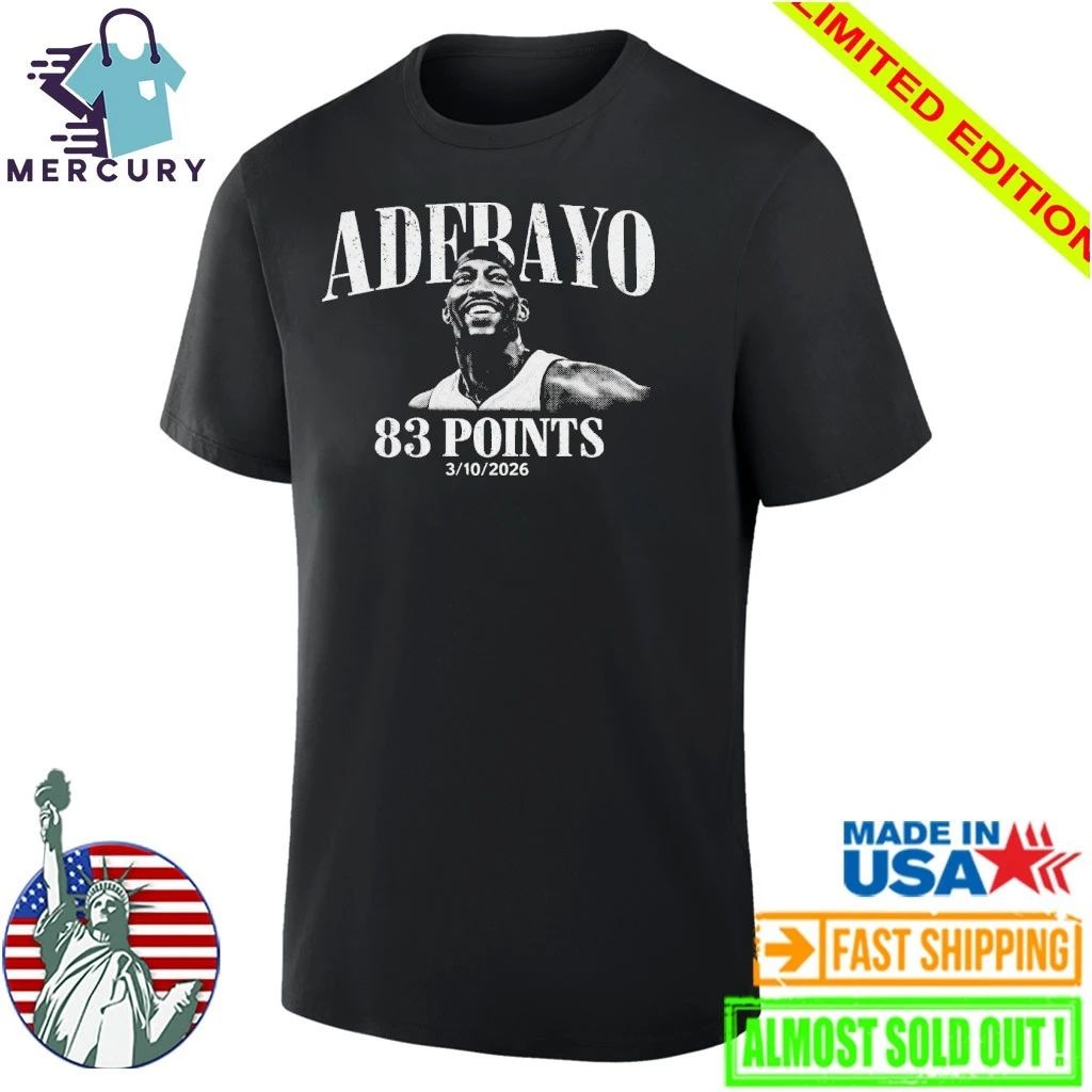 Bam Adebayo 83 Points March 10, 2026 Shirt