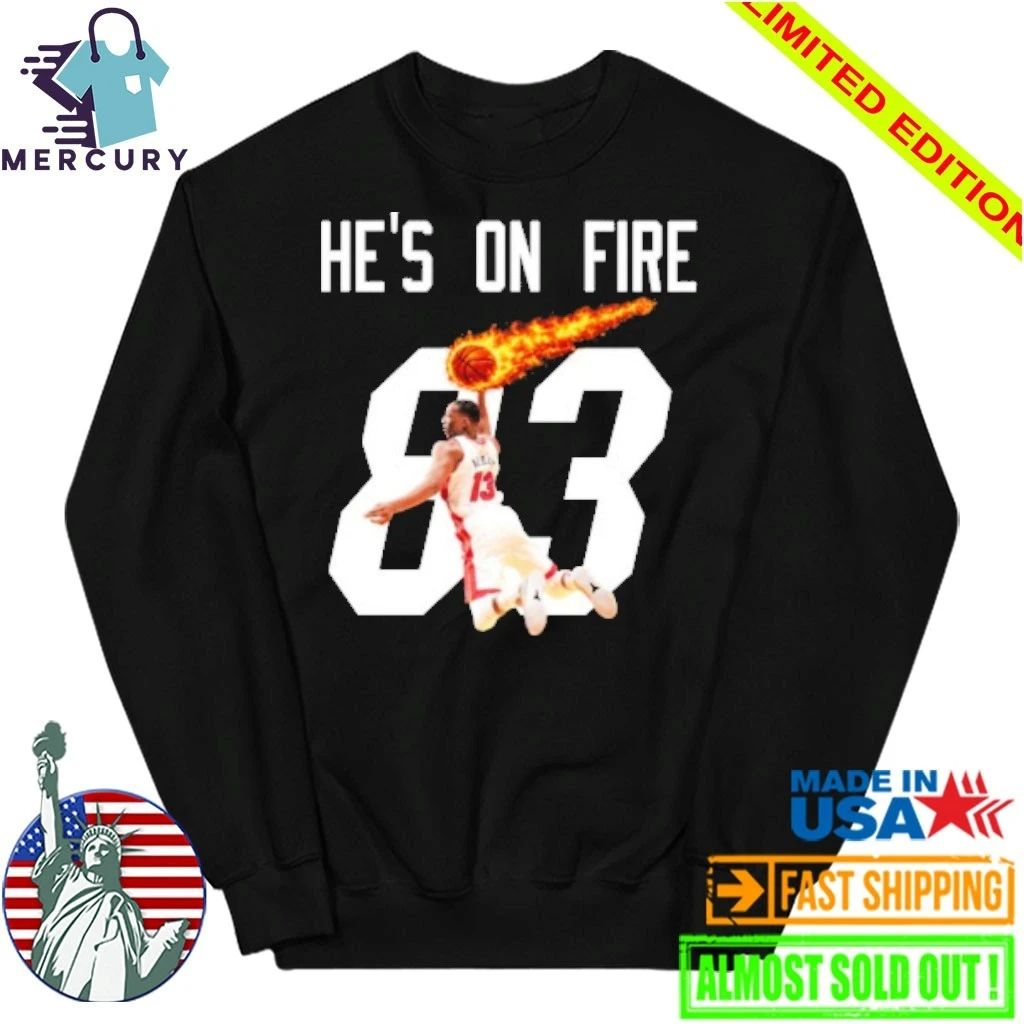 He’s On Fire Bam Adebayo 83 Points Shirt