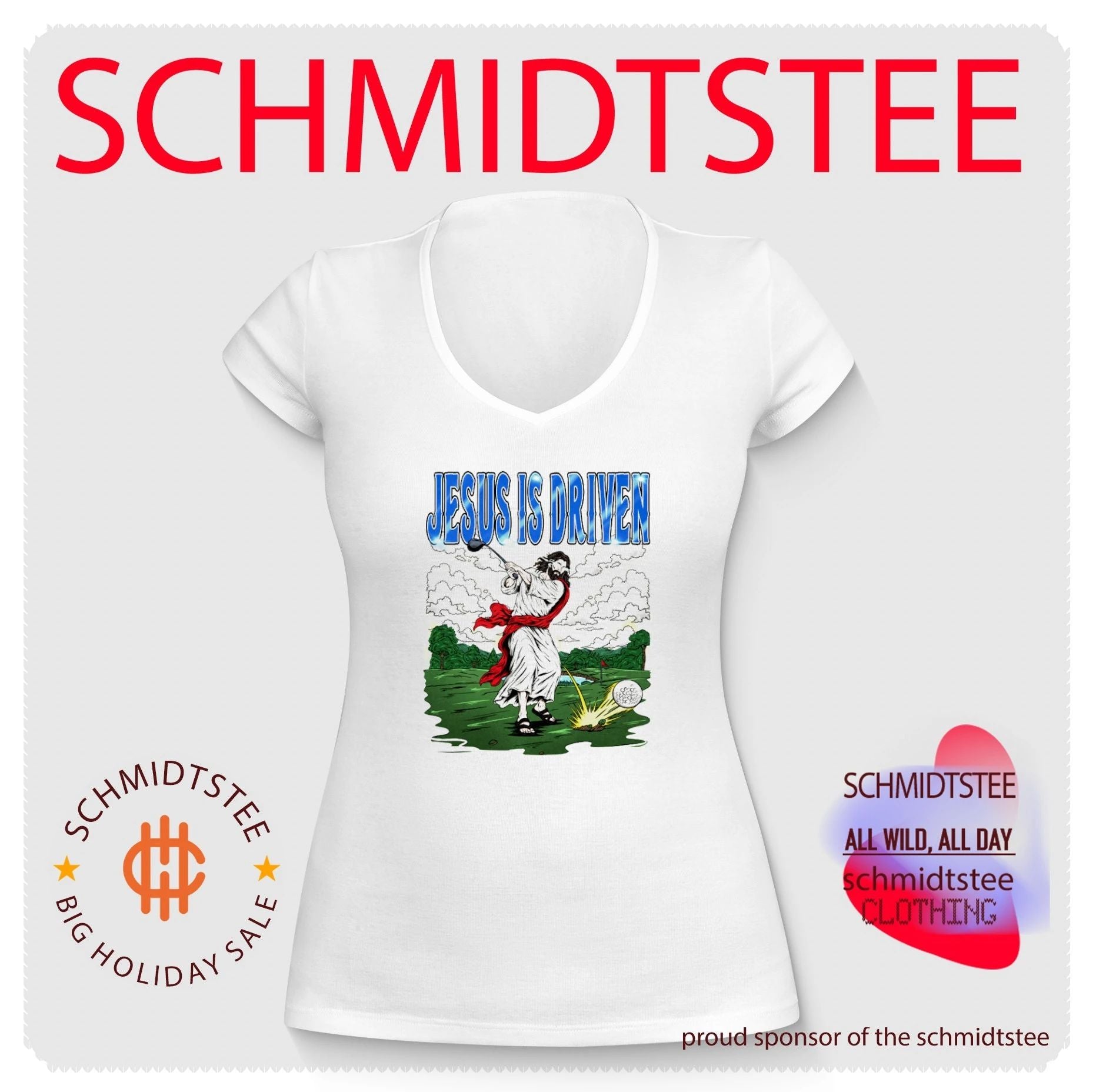 Jesus Golf Golfed Jesus is driven shirt