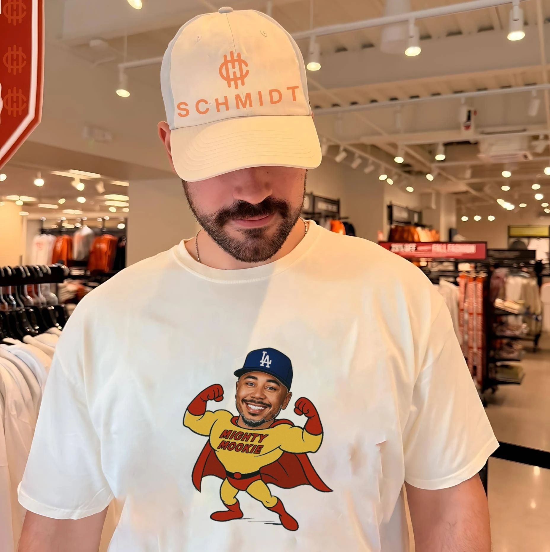 Mookie Betts Los Angeles Dodgers Mighty Mookie Superman shirt