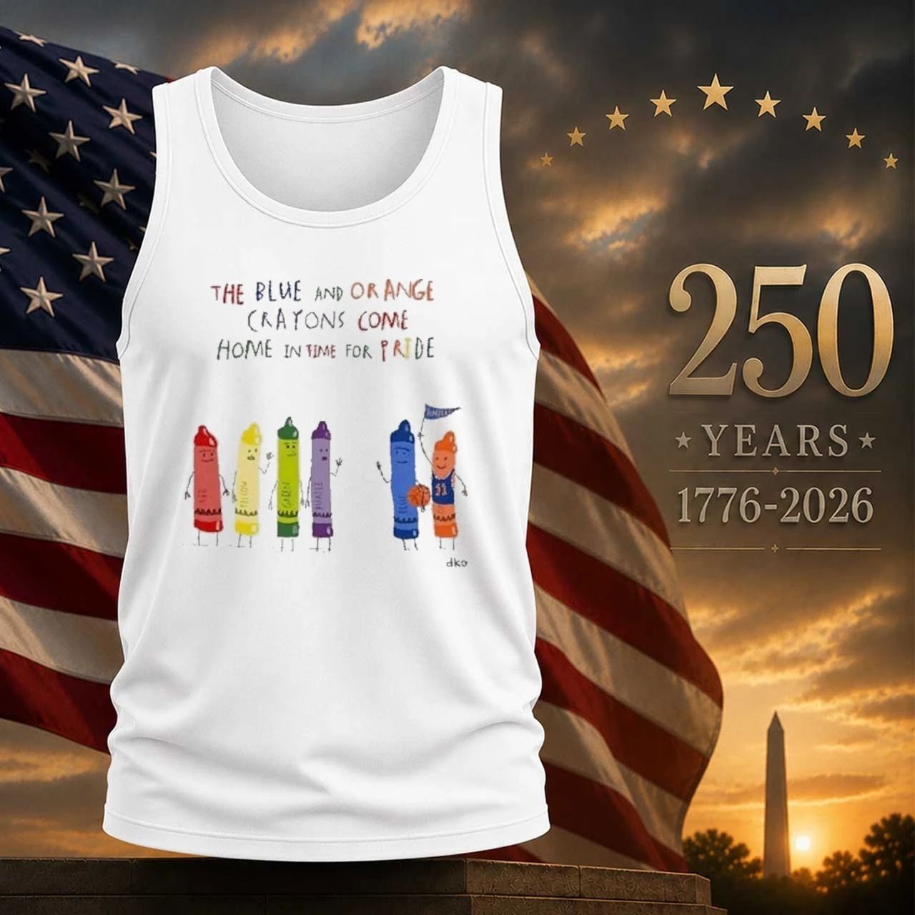 The Blue And Orange Crayons Come Home In Time For Pride Shirt