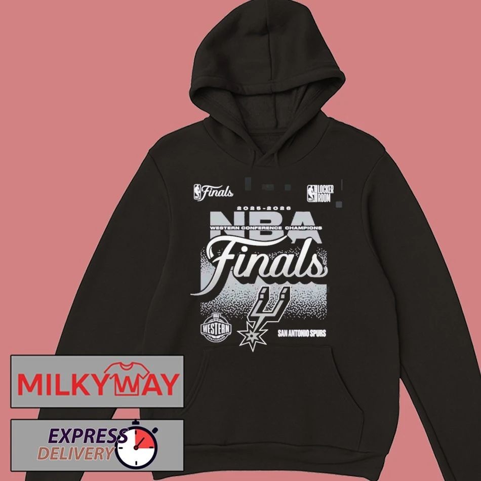 San Antonio Spurs Fanatics 2026 NBA Western Conference Champions Locker Room T-Shirt
