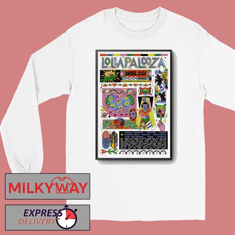 Lollapalooza Brasil 3 20-3 22 2026 Autódromo De Interlagos São Paulo Brazil Poster shirt