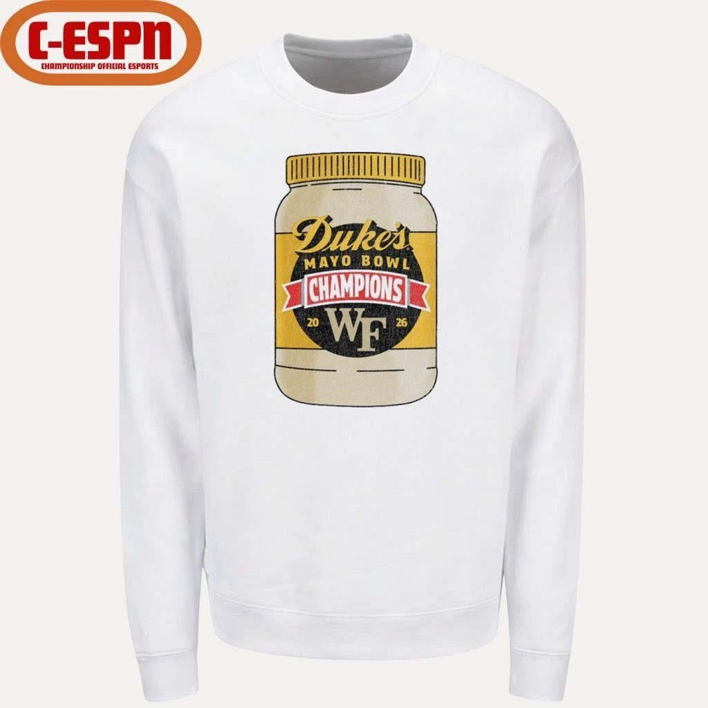 Wake Forest Demon Deacons Duke’s Mayo Bowl Champions T-Shirt