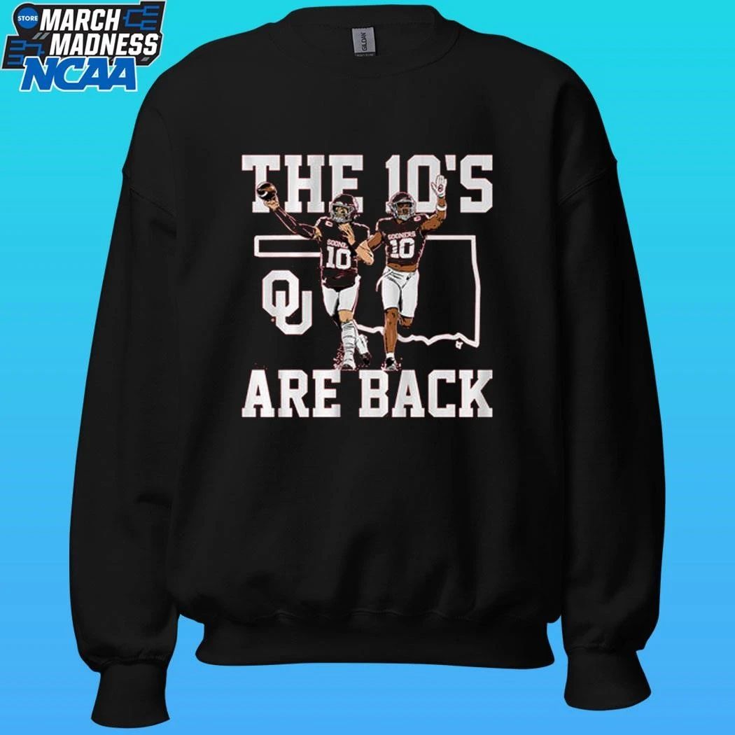 Oklahoma Football Kip Lewis & John Mateer The 10’s Are Back Shirt