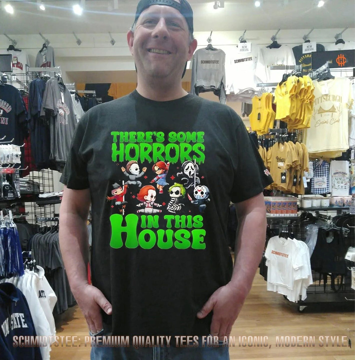 There’s some horrors in this house graphic Halloween shirt
