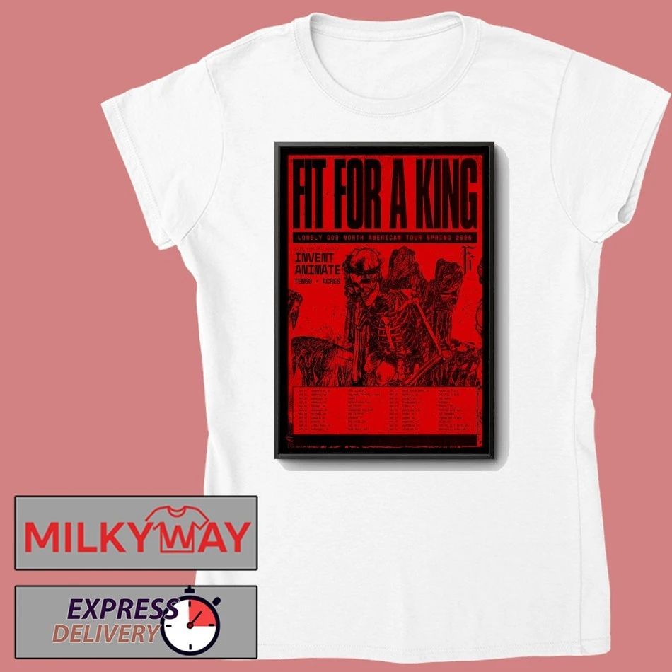 Fit For A King Lonely God North American Spring 2026 Tour Poster shirt