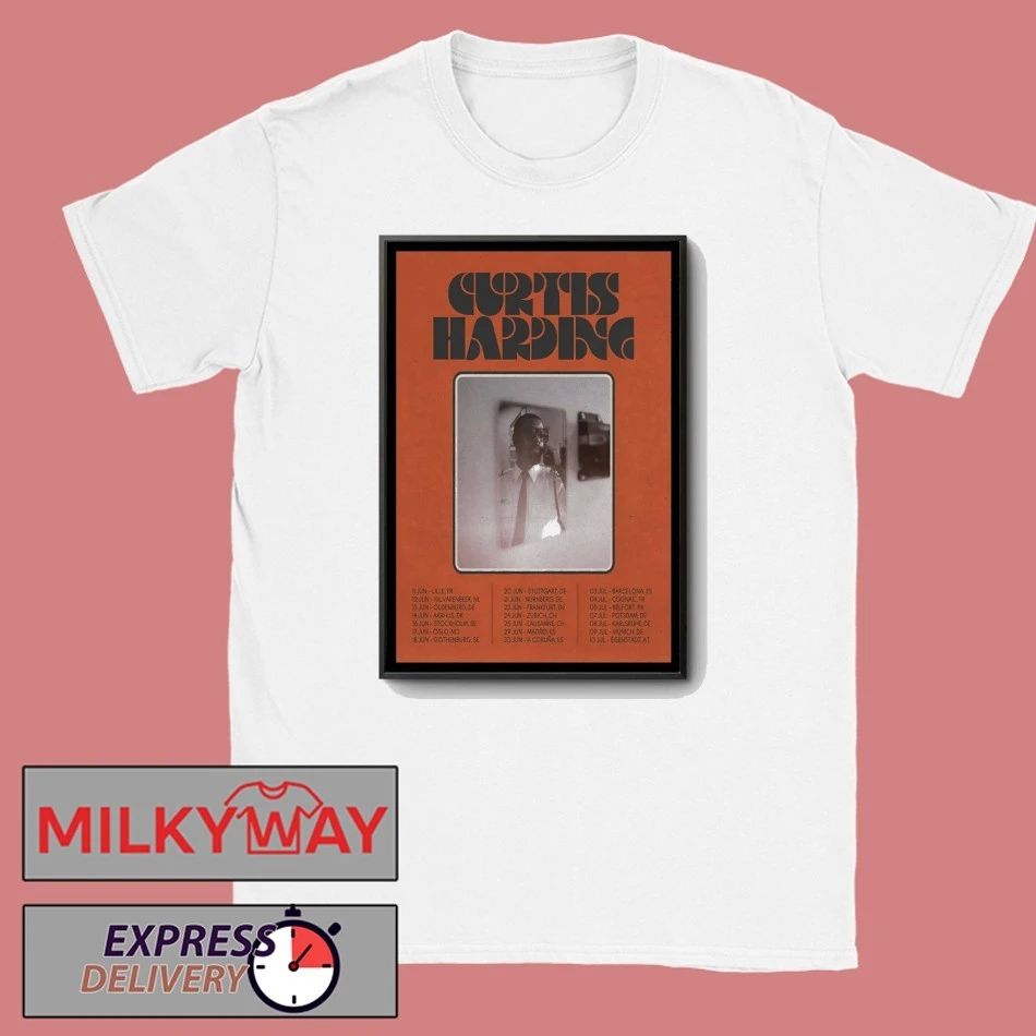 Poster Curtis Harding Tour Europe 2026 shirt
