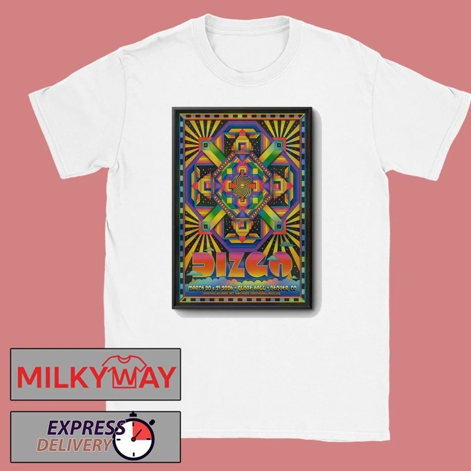 Dizgo 3 20-3 21 2026 Globe Hall in Denver CO Poster shirt