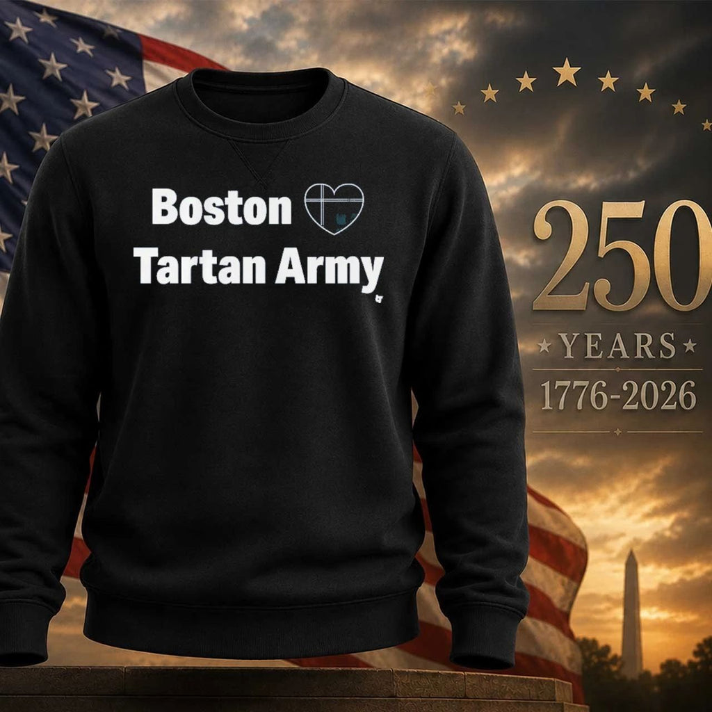 Boston Heart Tartan Army Shirt