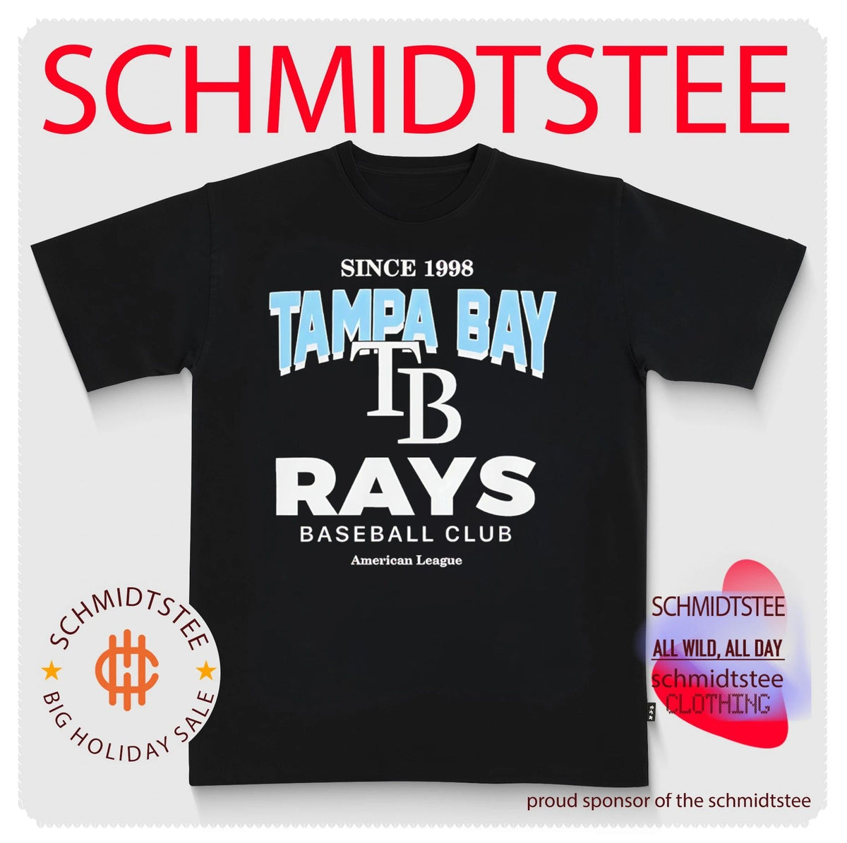 Since 1998 Tampa Bay Rays Baseball Club shirt