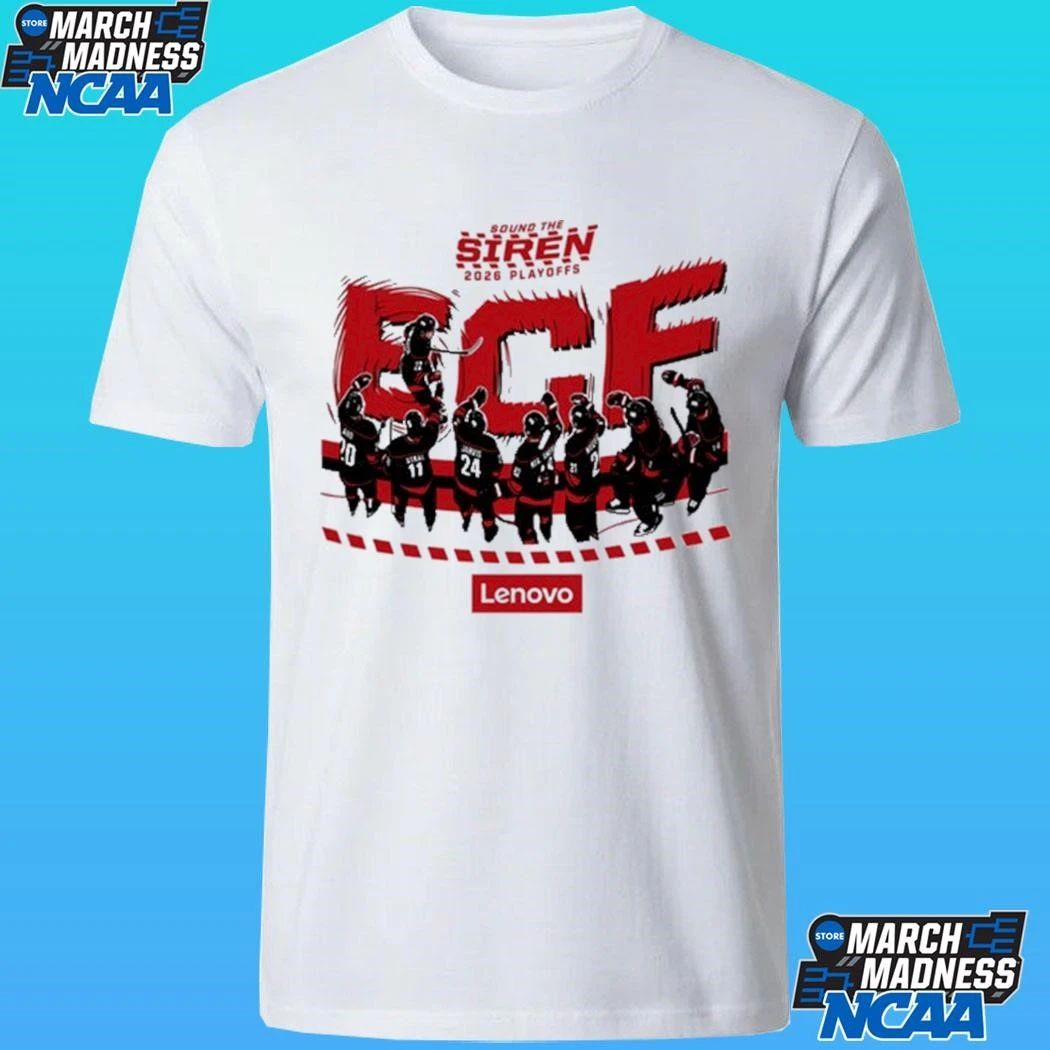 Carolina Hurricanes Sound The Siren 2026 Playoffs Ecf Lenovo Shirt