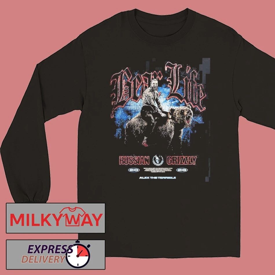 Alex The Terrible Slaughter to Prevail Russian Grizzly Bear Life T-Shirt