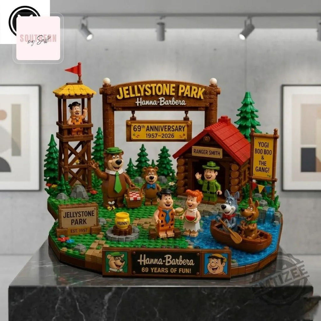 Hanna-Barbera 69th Anniversary Jellystone Park Yogi Bear Retro Commemorative Building Blocks