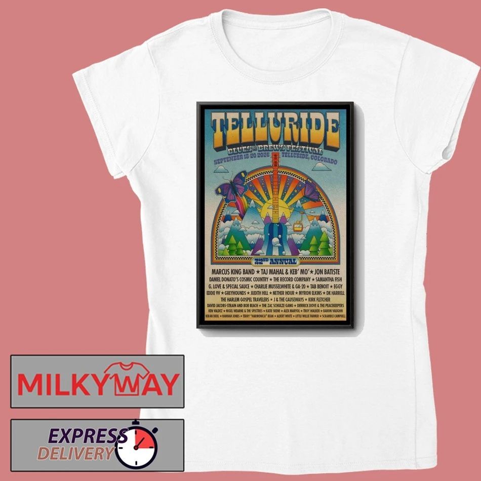 Telluride Blues And Brews Festival Telluride CO 9 18-9 2026 Poster shirt