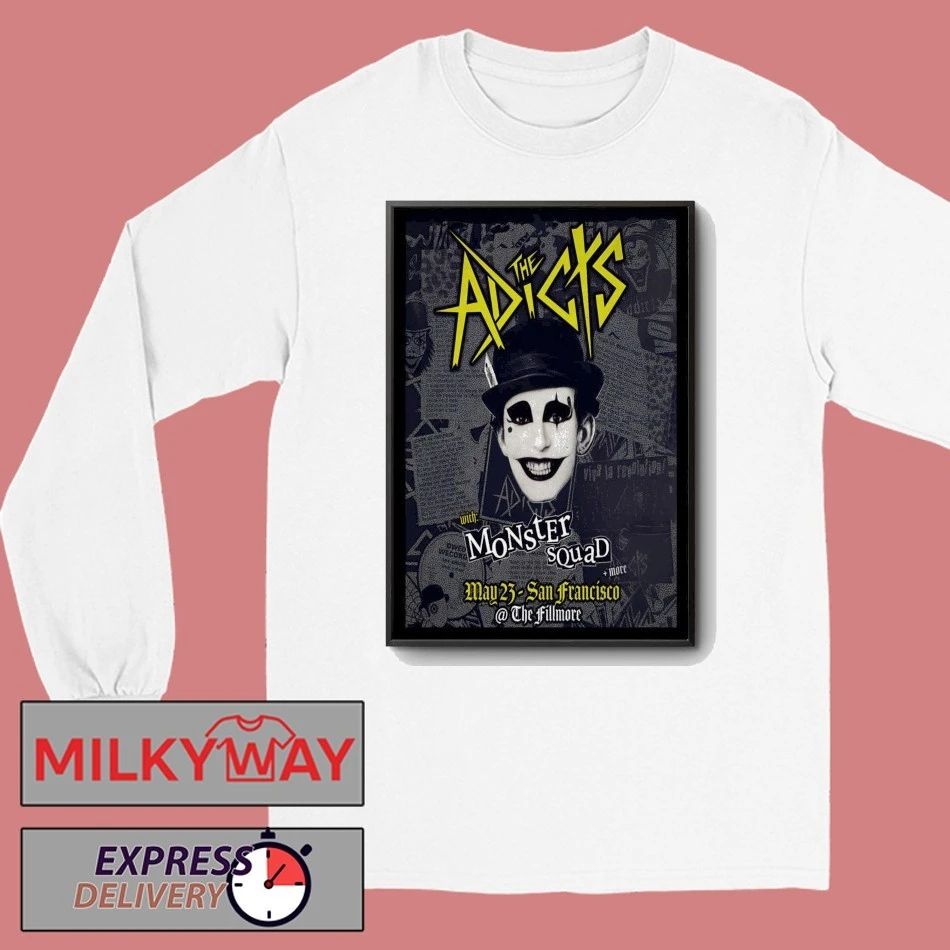 The Adicts At The Fillmore On May 23 2026 Poster shirt