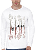 The Upside Down Full Sleeve White T-Shirt Hoodie, Sweatshirt | CoreVibeTees.com