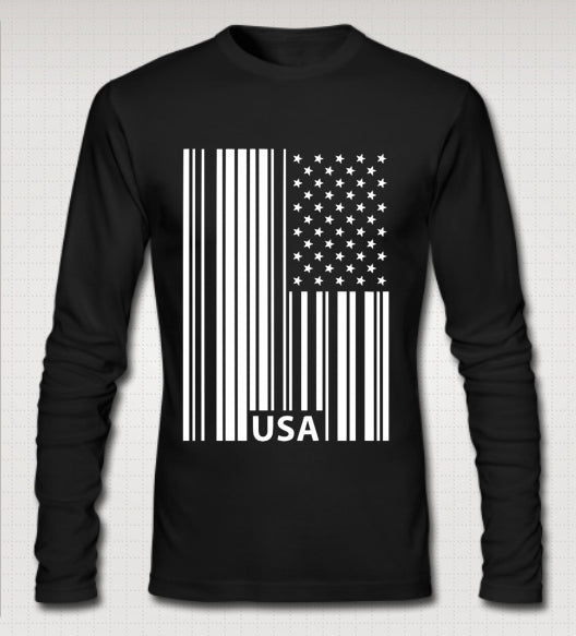 usa bar code full sleeve T-Shirts, Hoodie, Sweatshirt | CoreVibeTees.com