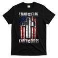 USA Stand For The Flag And Kneel For The Cross T-Shirt Hoodie, Sweatshirt | CoreVibeTees.com