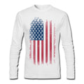 USA Swag White Full Sleeve Tee Hoodie, Sweatshirt | CoreVibeTees.com
