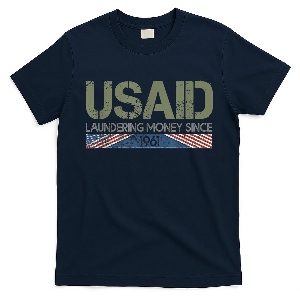 Usaid Satire Laundering Money Since 1961 T-Shirt Hoodie, Sweatshirt | CoreVibeTees.com