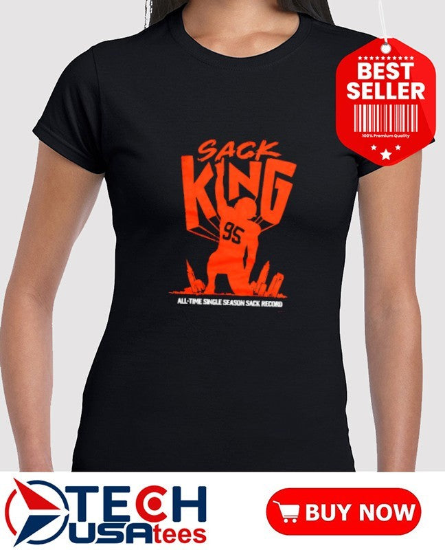 Cleveland Browns Myles Garrett #95 Sack King All-Time Single Season Sack Record shirt