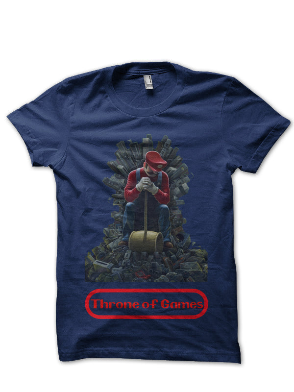 Throne Of Games Navy Blue Tee Hoodie, Sweatshirt | CoreVibeTees.com