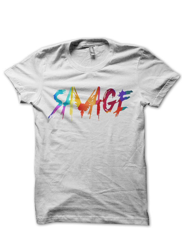 Savage White T-Shirt Hoodie, Sweatshirt | CoreVibeTees.com
