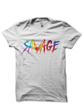 Savage White T-Shirt Hoodie, Sweatshirt | CoreVibeTees.com