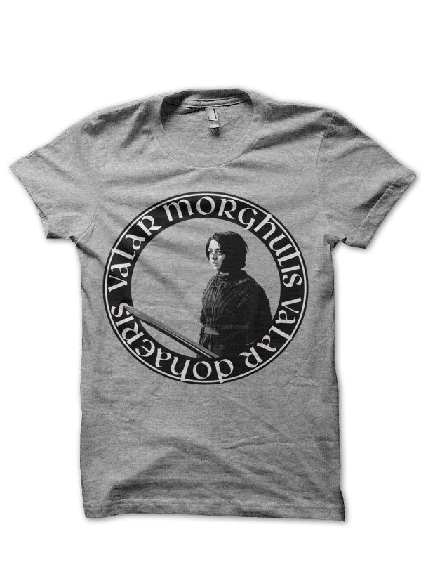 Arya Stark Valar Morghulis T-Shirt Hoodie, Sweatshirt | CoreVibeTees.com