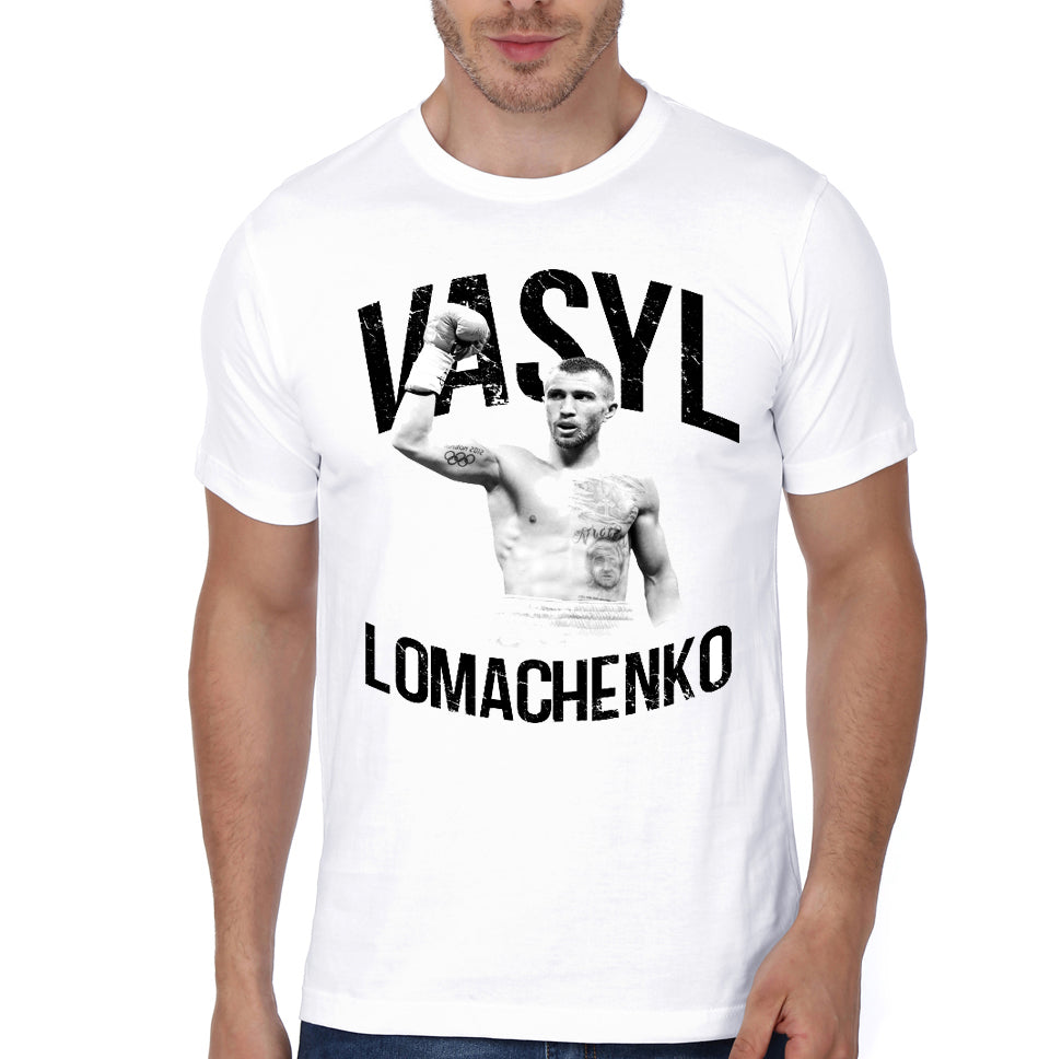 Vasyl Lomachenko White Half Sleeve T-Shirt Hoodie, Sweatshirt | CoreVibeTees.com
