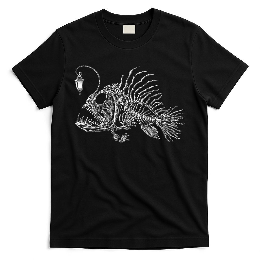 Vintage Angus The Anglerfish Skeleton Cottagecore Aesthetic T-Shirt Hoodie, Sweatshirt | CoreVibeTees.com