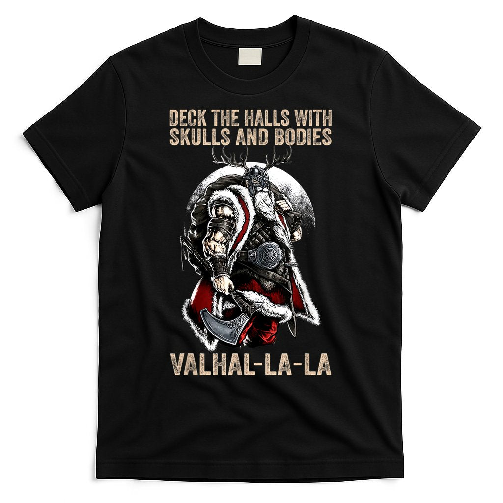 ValhallaLa Deck The Halls With Skulls And Bodies Vintage T-Shirt Hoodie, Sweatshirt | CoreVibeTees.com