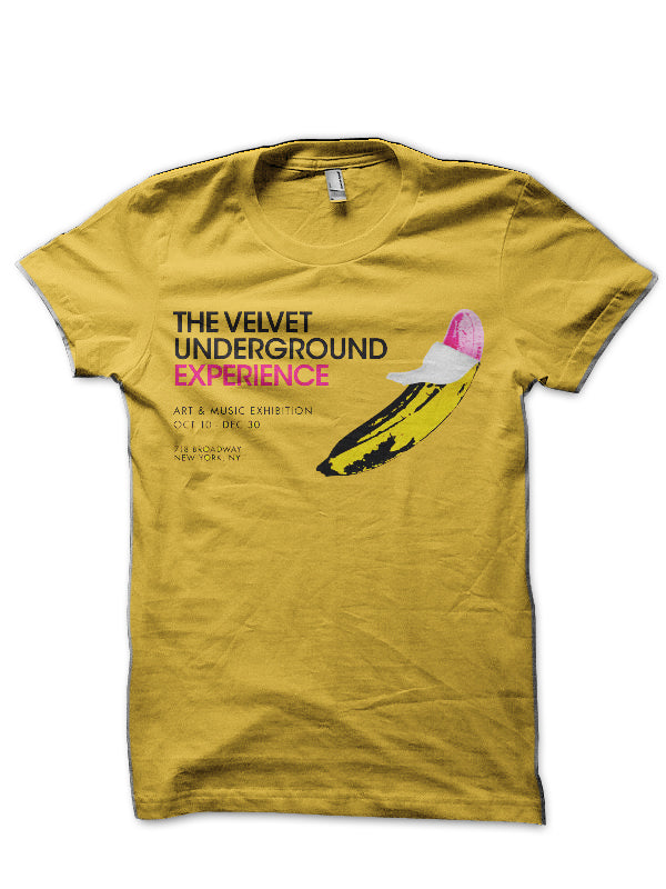 The Velvet Underground Yellow T-Shirt Hoodie, Sweatshirt | CoreVibeTees.com
