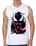 Venom White Sleeveless T-Shirt Hoodie, Sweatshirt | CoreVibeTees.com