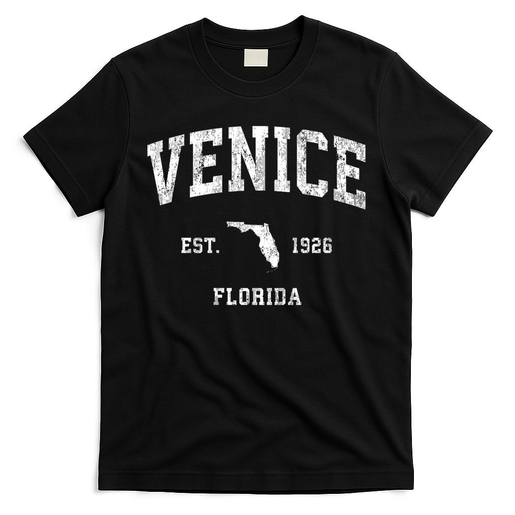Venice Florida Fl Vintage Established Athletic Sports Design T-Shirt Hoodie, Sweatshirt | CoreVibeTees.com