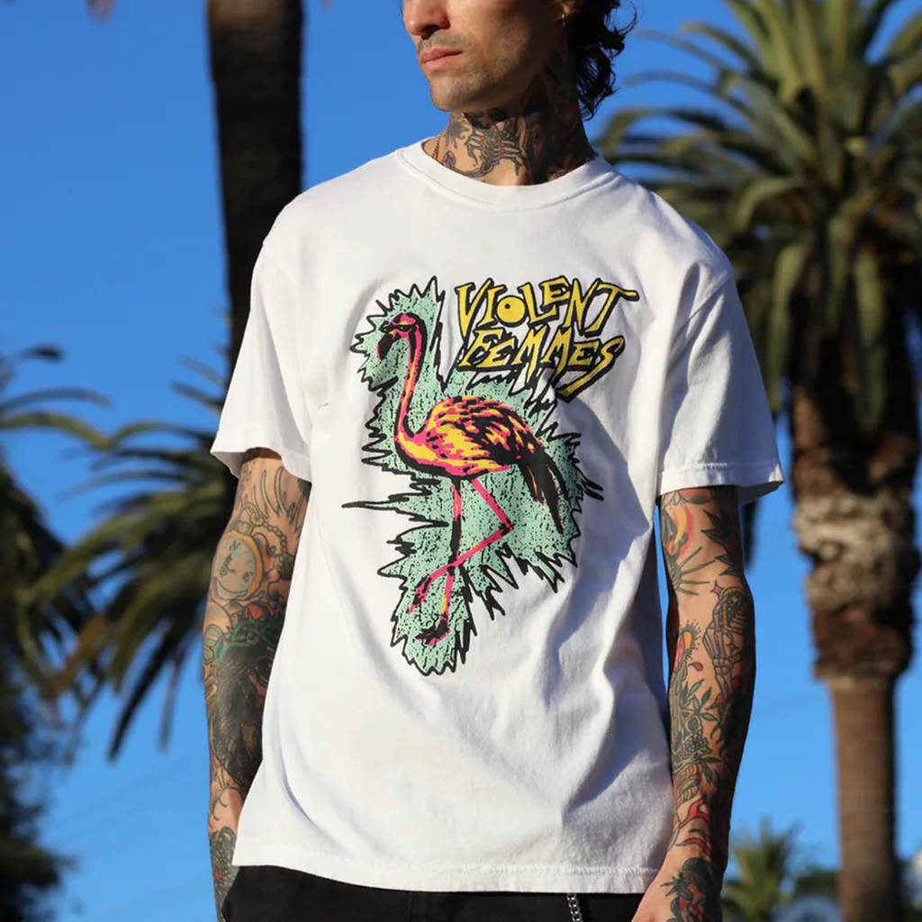 Flamingo T-Shirt (White) Hoodie, Sweatshirt | CoreVibeTees.com (Image 2)