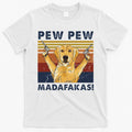 Vintage Golden Retriever Dog Pew Pew Madafakas Dogs Lovers T-Shirt Hoodie, Sweatshirt | CoreVibeTees.com